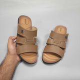 Brown Premium Slippers. - Maha fashions -  Men Footwear