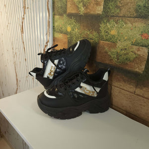 Black Chunks Casual Shoes - Maha fashions -  Women Footwear