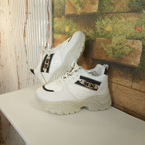 White Chunks Casual Shoes - Maha fashions -  Women Footwear