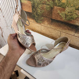 Peach Casual Sandals In Wedge - Maha fashions -  Women Footwear