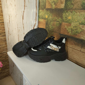 Black Chunks Casual Shoes - Maha fashions -  Women Footwear