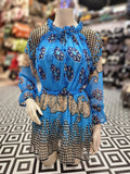 Elegant Paisley Print Dress - Maha fashions -  women clothing