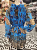 Elegant Paisley Print Dress - Maha fashions -  women clothing