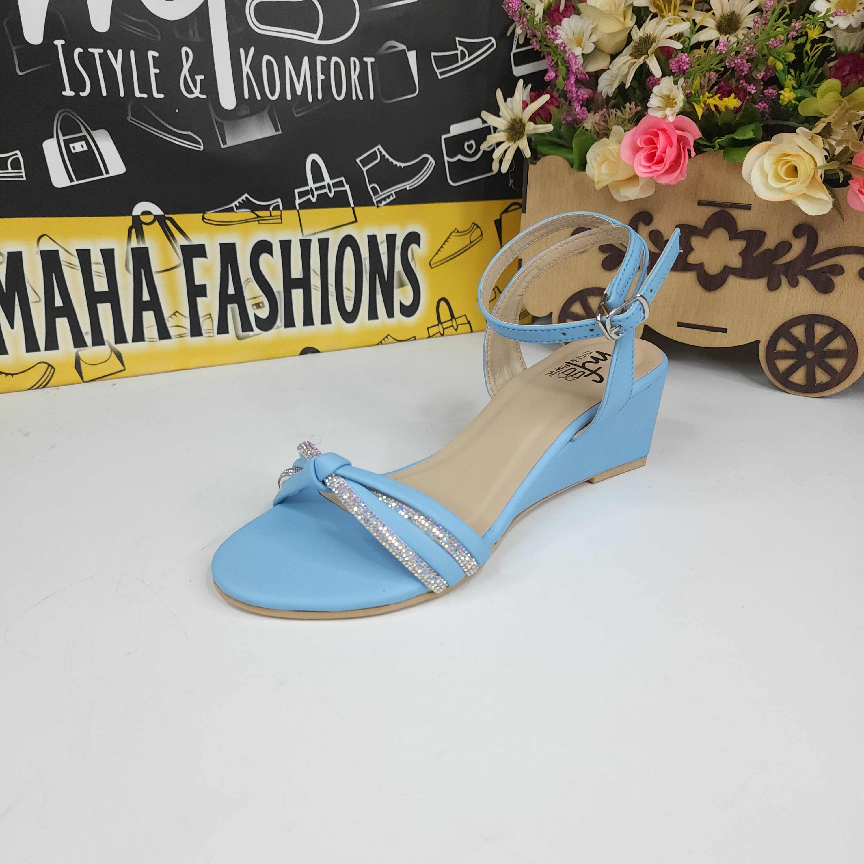 Firozi Studs Sandals - Maha fashions -  Women Footwear