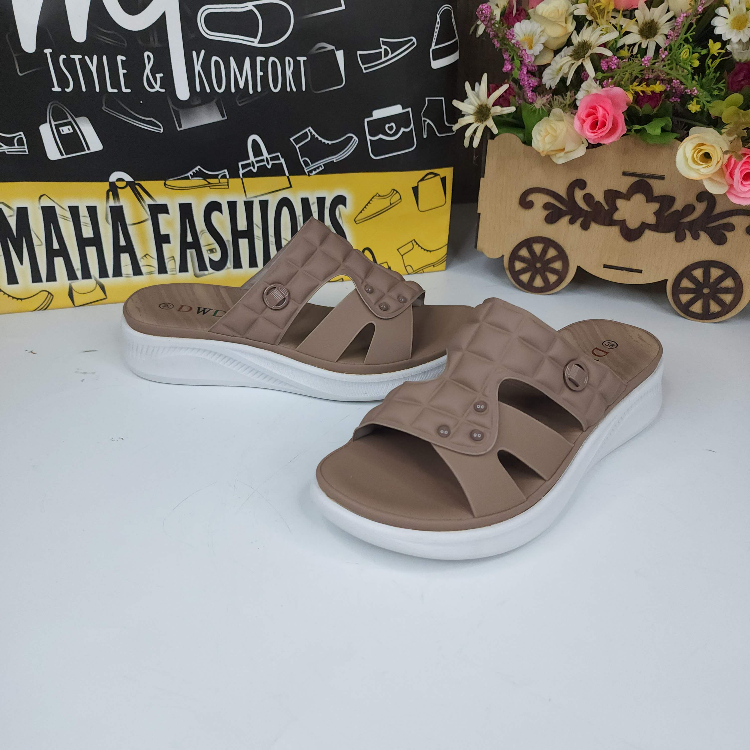 Brown Softies - Maha fashions -  Women Footwear