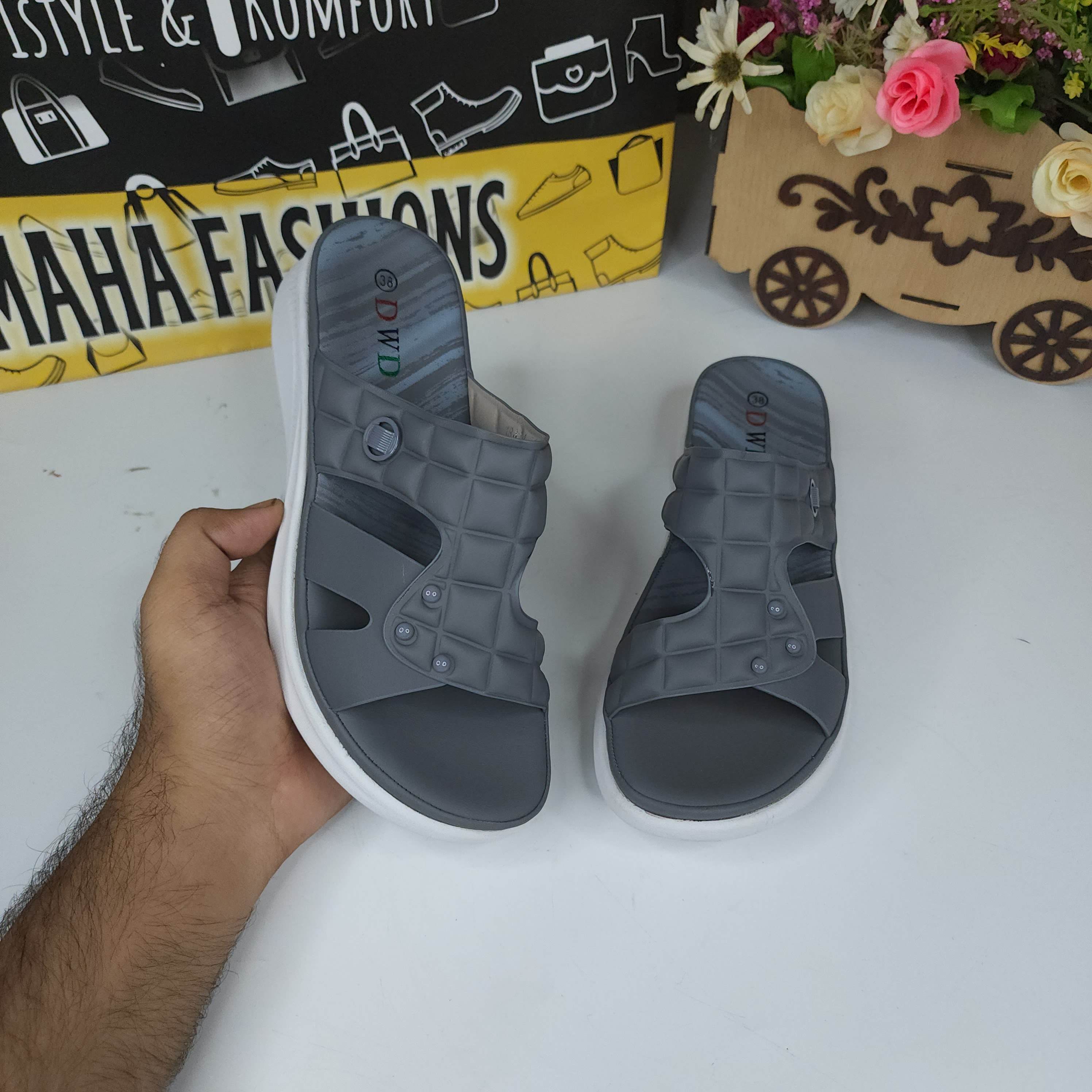 Grey Softies - Maha fashions -  Women Footwear