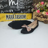 Black Bow Pumps - Maha fashions -  Women Footwear