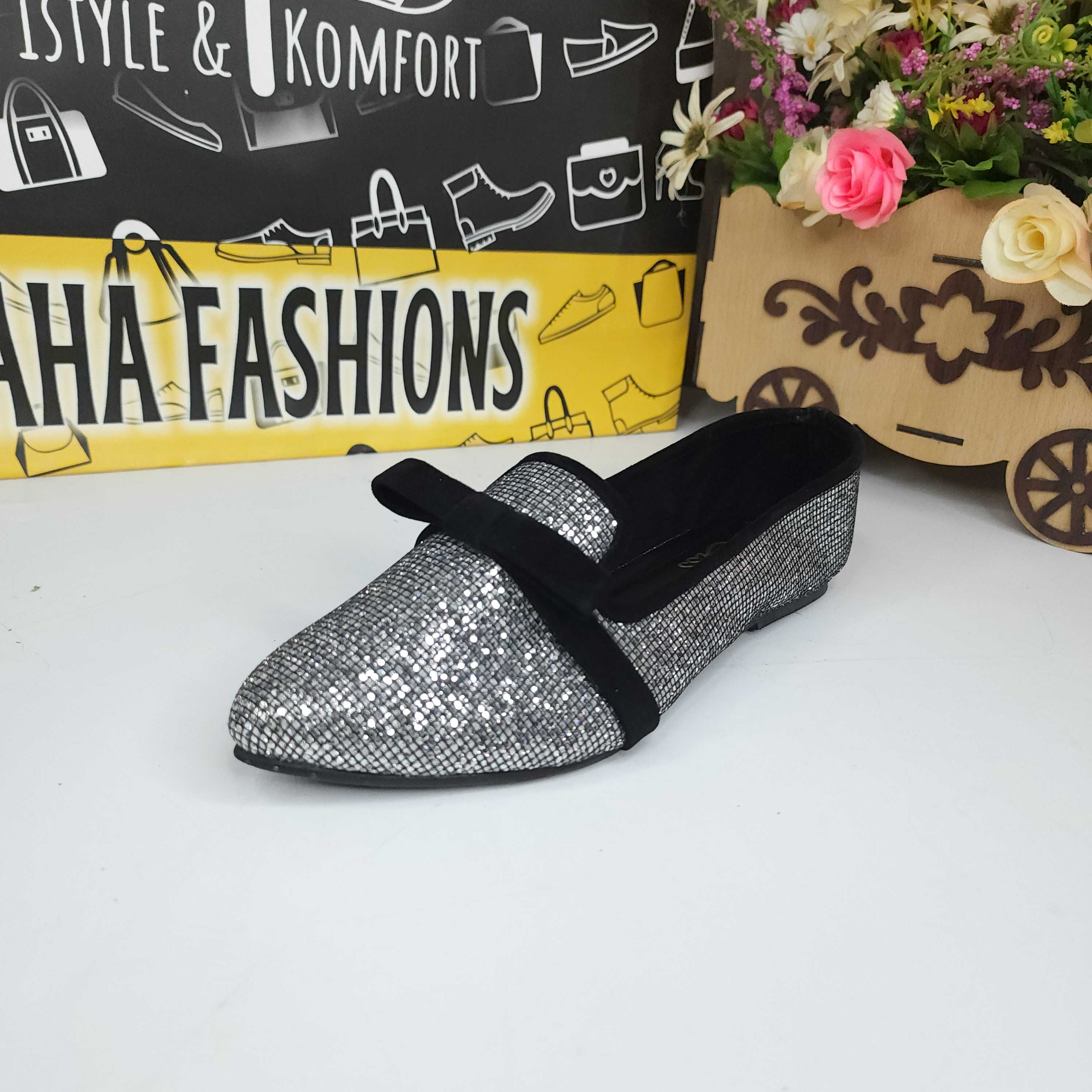 Silver Glitter Pumps - Maha fashions -  Women Footwear