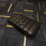 Black Gold Stripe Wallet - Maha fashions -  Handbags & Wallets