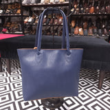 Navy Textured Handbag - Premium Women's Tote Bag - Maha fashions -  Handbags & Wallets