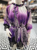 Elegant Paisley Print Dress - Maha fashions -  women clothing
