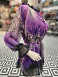 Elegant Paisley Print Dress - Maha fashions -  women clothing