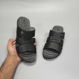 Black Premium Slippers. - Maha fashions -  Men Footwear