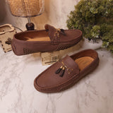 Brown Premium Tassel Loafers - Maha fashions -  Men Footwear