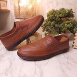 Mustard Premium Stitched Loafers - Maha fashions -  Men Footwear