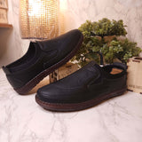 Black Premium Stitched Loafers - Maha fashions -  Men Footwear