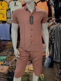 Peach Track Suit - Maha fashions -  Men Clothing