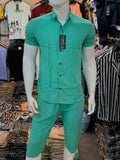 Turquoise Track Suit - Maha fashions -  Men Clothing