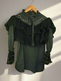 Green Pearl Top - Maha fashions -  women clothing