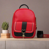 Red Backpack with Satchel - Maha fashions -  Handbags & Wallets