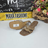 Pink Studs Slippers - Maha fashions -  Women Footwear