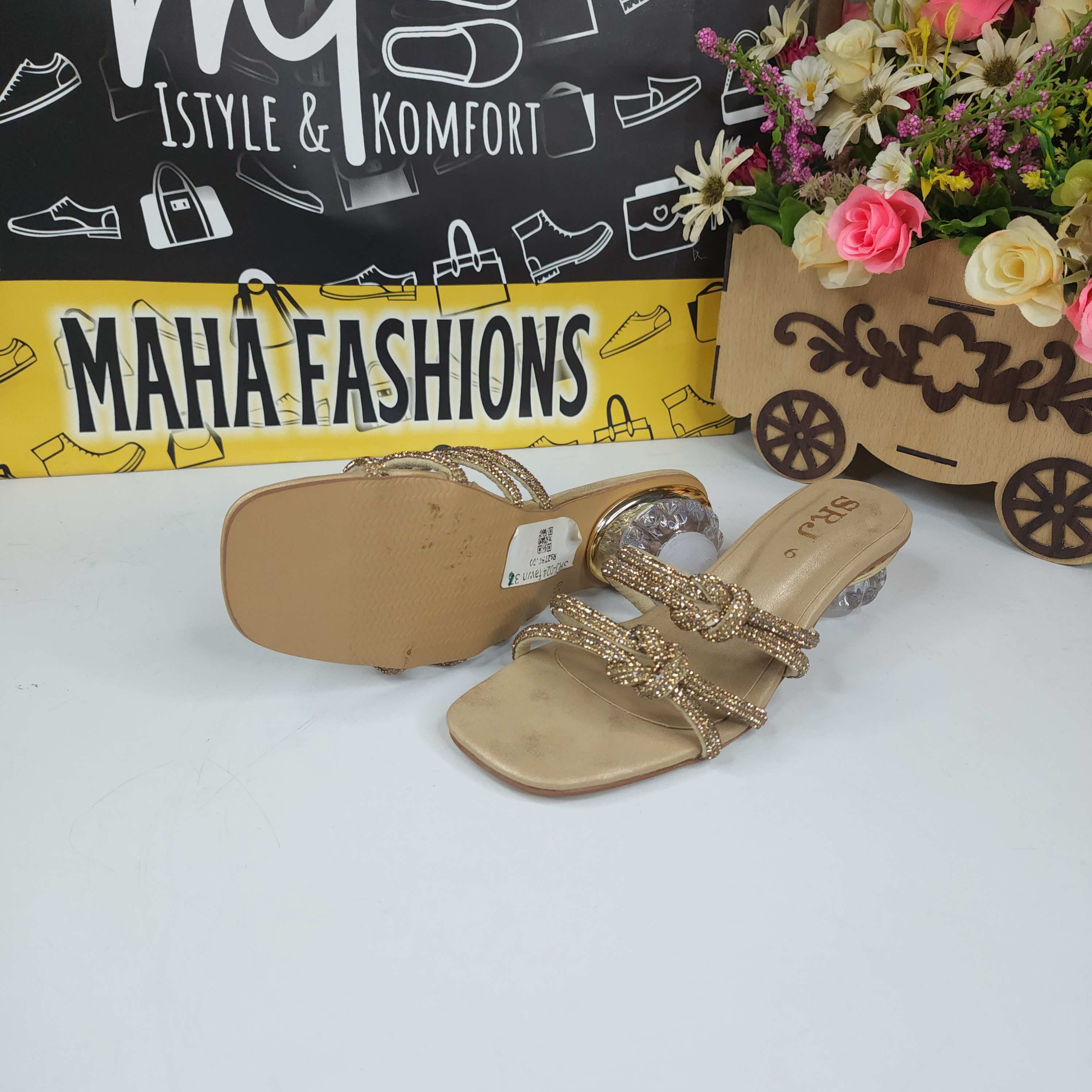 Fawn Studs Slippers Maha fashions