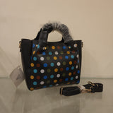 Black Polka Dots Casual Handbags - Maha fashions -  