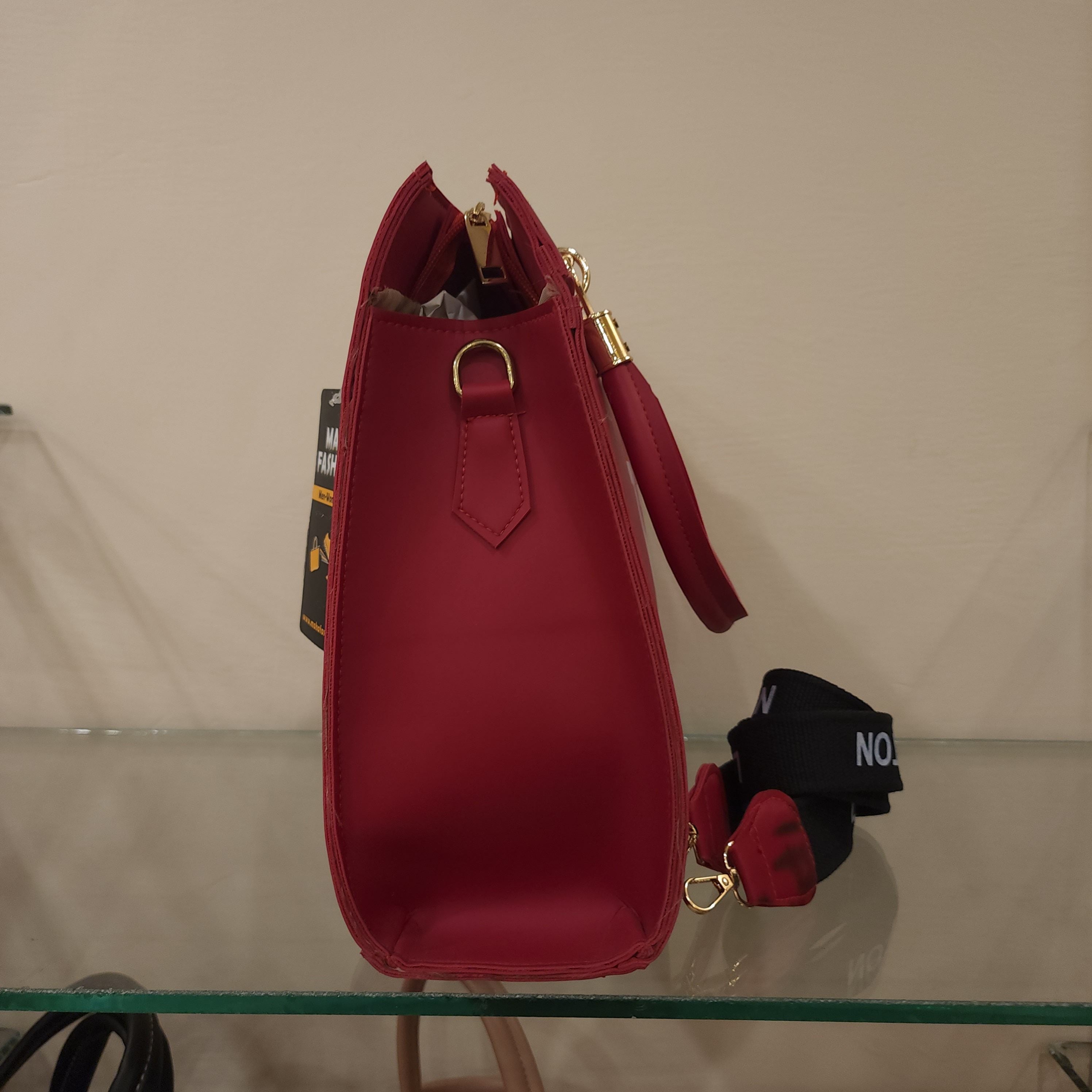 Red Classy Handbag - Maha fashions -  Handbags & Wallets