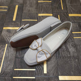 Grey Bow Comfy Shoes - Maha fashions -  Women Footwear