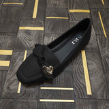 Black Bow Pump Shoes - Maha fashions -  Women Footwear