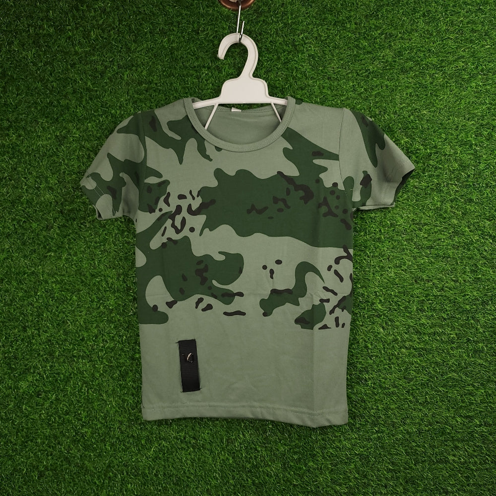 Kids Green Camouflage T Shirt - Maha fashions -  KIDS CLOTHING