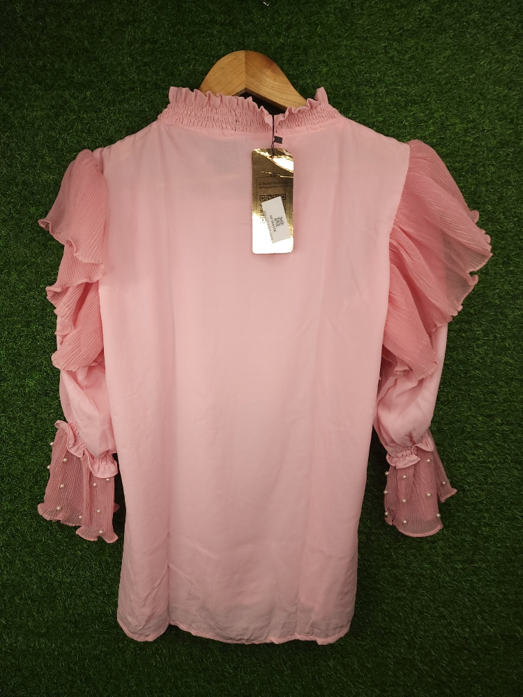 Pink Pearl Top - Maha fashions -  women clothing