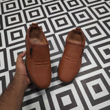 Premium Mustard Leather Casual Shoes - Maha fashions -  Men Footwear