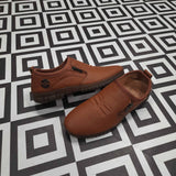Premium Mustard Leather Casual Shoes - Maha fashions -  Men Footwear
