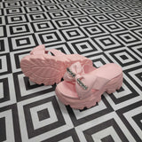 Pink Platform Sandals - Maha fashions -  Women Footwear