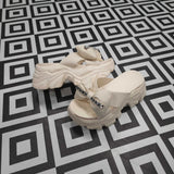 Beige Platform Sandals - Maha fashions -  Women Footwear