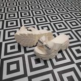 Beige Platform Sandals - Maha fashions -  Women Footwear