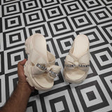 Beige Platform Sandals - Maha fashions -  Women Footwear