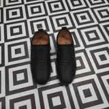 Premium Black Leather Casual Shoes - Maha fashions -  Men Footwear