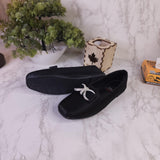 Black Buckle Loafers