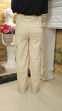 Beige Wide Leg Cargo