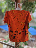 Orange Painted Style T Shirt - Maha fashions -  KIDS CLOTHING