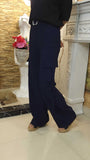 Navy Wide Leg Cargo