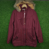 Maroon Jacket With Hoodie