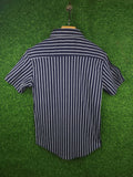 Navy Stripes Stretchable Shirt