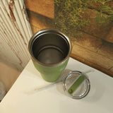 Green Insulated Stainless Steel Tumbler