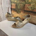 Golden Casual Sandals in Wedge - Maha fashions -  Women Footwear