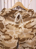 Beige Camo Baggy Cargo