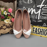 Pink White Contrast Pumps