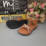 Mustard Studs Chunks Sandals - Maha fashions -  woman footwear